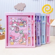 Sanrio Diary Journal Ststionery Set Kuromi notebook Gift Student