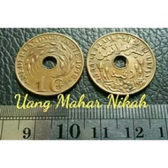 JJ Uang Kuno 1 Cent Bolong Tahun 1945 Asli Uang Kuno Indonesia