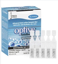 獨立包裝 30支 Optive sensitive lubricant eye drops 30x0.4ml 全新眼藥水 100% new