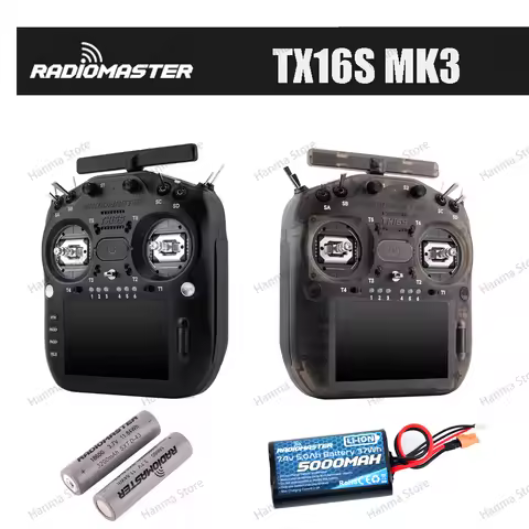 RadioMaster TX16S MK3 5-inch IPs touchscreen (800 X 480 resolution) EXpressLRS 16CH 2.4G Hall Gimbal