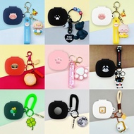 For Anker Soundcore R50i NC Case Cute Cat Paw Keychain Soundcore P30i Silicone Soft Case Cartoon Bur
