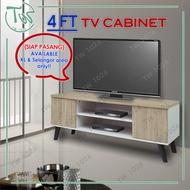 TW【Siap Pasang】【KL & Selangor Area Saja】4 FT TV Cabinet {Simple & Minimalist Style}/TV Console/ Kabi