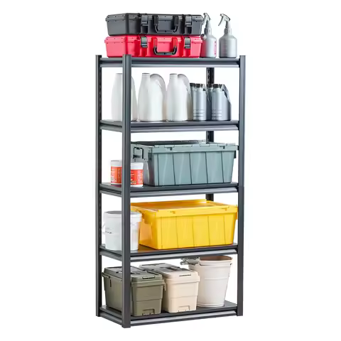 VEVOR 5-Tier Garage Storage Shelves 2000 lbs Adjustable Metal Shelving Utility Rack Shelf for Kitche