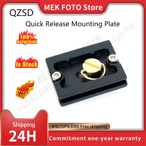 QZSD Quick Release Mounting Plate for QZSD Q999H Q999 Q666 Q999S Tripod Monopod Q02 Q06 Ball Head 1/