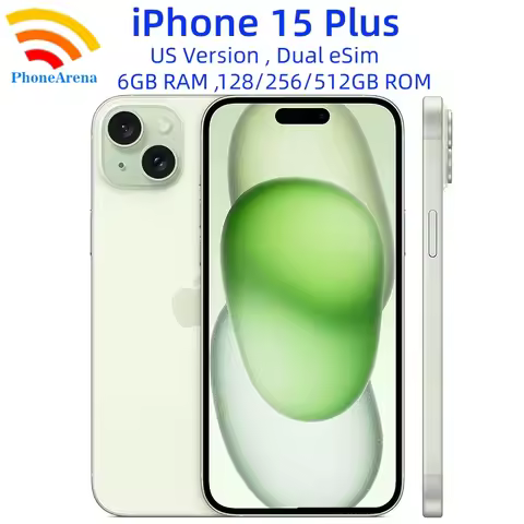 Original iPhone 15 Plus 128/256/512GB ROM 6GB RAM Dual eSIM 6.7" Genuine Super Retina OLED Face ID N