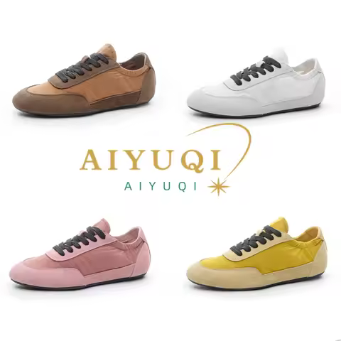 AIYUQI Women's Sneakers 2026 New Women's Moral Training Shoes Flat Non-slip Large-size Color-blocked