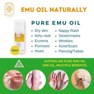 Pure Emu Oil (50ml)/From Australia/100% Natural/For Dry Skin/Eczema/Psoriasis/Hives/Arthritis