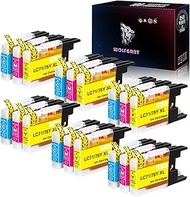 Wolfgray LC71XL LC75XL LC79XL Color Ink Cartridges 18 Pack (6C+6M+6Y) - Replacement for Brother LC-7