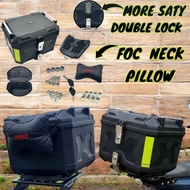 BOX ABS DOUBLE LOCK SINGLE LOCK 45LITRE ABS BOX PLASTIK BLACK COLOUR