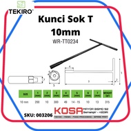 TEKIRO T-TYPE Socket 10mm TEKIRO T-Socket wrench 10mm TEKIRO Black T-Socket 10mm