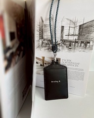 直式簡約真皮識別證套,工作證套