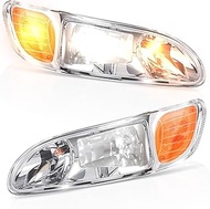 SEPEY Headlights for Peterbilt 386, Passenger Right and Driver Left Side Replacement Headlight with 