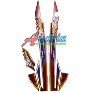 MERAH Yamaha f1zr 1997 non-clutch red motorcycle Striping sticker