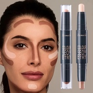 [Ready Stock]Double-ended contour stick, highlighter, contour and concealer Waterproof long-lasting 