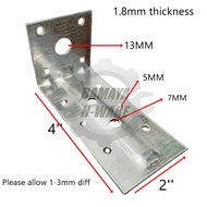 Mild Steel 2''x4'' L Bracket. Roofing Bracket. C Channel Steel Bracket.L Trust Bracket Corner Joint 