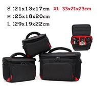 กระเป๋ากล้อง canon วัสดุกันน้ําไนล่อน DSLR เก็บกล้องดิจิตอลกระเป๋าเก็บกล้องกันน้ํา 100D 550D 600D 65