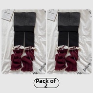 Girls Warm Fleece Footed Tights