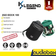 Audiobox 2GO Dock 100 Bluetooth Portable Speaker with Phone Docking | Built In Mic | FM Radio