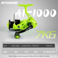 BEARKING RTBLUE A1 Spinning Reel 12Kg MaxDrag 5.2:1 Freshwater Saltwater Fishing Reel