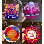 Hanging Tags Deepavali Readymade / Deepavali Tags (FREE Random color string - NO special request)