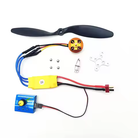Brushless Motor A2212 1400KV 2200KV 30A 40A ESC 6040 8060 Propeller for RC Fixed Wing Helicopte Viol