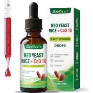 LiquidRedYeastRicewithCoq10Drops,RedYeastRice1200mgwithCitrusBergamot,TurmericExtract&kPepper,Choles