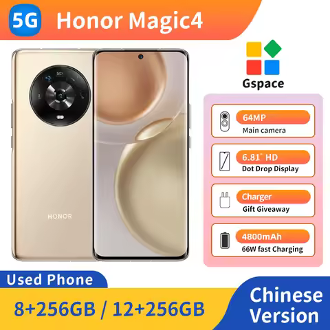 HONOR Magic 4 RAM 8GB/12GB ROM 256GB 6.81inches 430ppi 120Hz Screen 4800mAh 50MP Ultra wide angle le