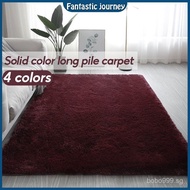 Big Size Pure red Carpet Fluffy silk carpet Tatami Yoga mat Bedroom Carpet Ins Home Decor rug Anti-s