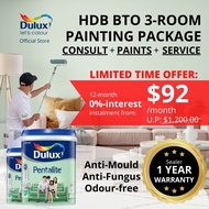 Dulux 0% Interest Instalment Painting Package Service (Pentalite) (w/ free site inspection) Smooth M