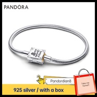 100% S925 Sterling Silver (with box) Disney Princess Storybook Lab-grown Diamond Snake Chain Bracele