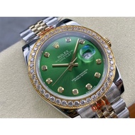 RZ599 Diamond Calendar Dial Men's Watch 31/36/41MM Room Gold Watchband Rolex  Datejust Gorgeous Auto