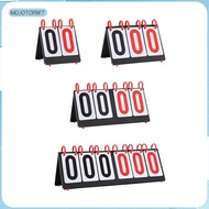 [mojotorw7] Sports Scoreboard Portable Tabletop Score Keeper Flip Number Score Board Manual Score Fl