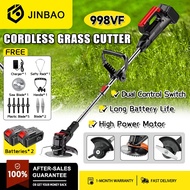 998VF Mesin Rumput Bateri Electric Cordless Grass Cutter Machine Lawn Mower Grass Trimmer Pemotong R