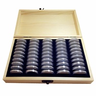 Antioxidative Home Rustproof Wooden Display Vintage Commemorative Protective Collection Universal Coin Storage Box