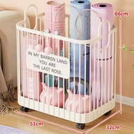 全城熱賣 - 家用運動工具籃 球類體育用品收納 瑜伽墊收納筐健身器材置物架