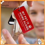 Pet Home Keychain Shopping Pet Keychain Pet Safety Alert Keychain with Emergency Contact Card Keep Y