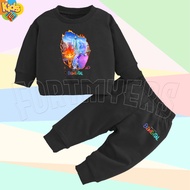 DISNEY ELEMENTAL CARTOON MOTIF CHILDREN'S JOGGER SWEATER SET