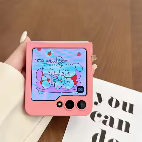 Ins Korean Cute Gradient Pink Case For Samsung Z Flip 6 5G For Magsafe Wireless Charging Cover For G