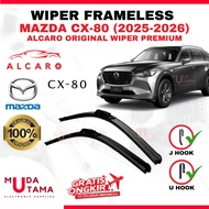 Frameless Wiper MAZDA CX-80 2025 to/d 2026 AlcaroOriginal - MAZDA CX-80 Glass Broom - MAZDA CX-80 Fr