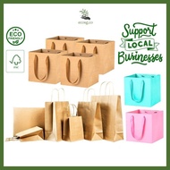 LP106Kraft Paper Bag/ Paper Gift Bag/Brown Paper Bag/Square Paper Bag [ECOSG.CO]