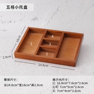 jinfeimaoyiyou Nine Palace Wooden Grid Sundry Cosmetics Jewelry Table Top Display Storage Box Jewellery Storage