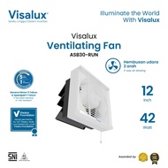 Visalux Ventilating Fan 42W 12 Inch - Exhaust Fan Ventilation 2-Way Wall Suction Fan (ASB30-RUN)