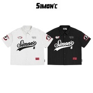 Simon'C Boxy Shirt 01 - 2 Colors Tulle Short Sleeve for Men and Women Local Brand Boxy Form Fashion.