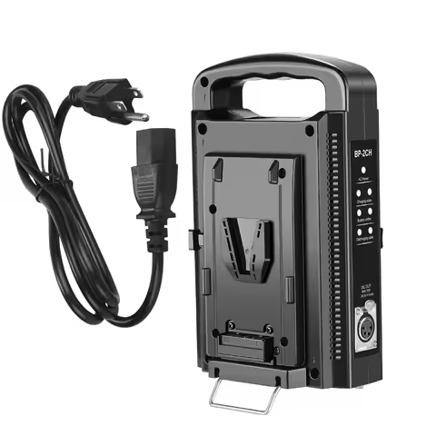 New Dual Channel V-Mount/V Lock Battery Charger with DC 16.5V Power Supply Output For Any V-Mount Br