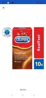 Durex Condom - Real Feel (56 mm)  - 10 per pack