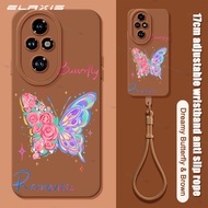 ELAXIS Silicone Casing Butterfly Moon Love Pattern Cover for Honor 200 Pro 5G 200 5G 90 Lite 5G 90 5
