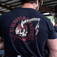 GBRS Group 5 T-Shirt Printed With Military Theme And Text S-5XL Unisex Black/Khaki