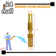Brass Hose Nozzle High Pressure Adjustable Twist Host Garden Hose Water Jet Sprayer Muncung Paip Mun