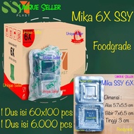 [1 Box] Mika 6X 6 X SSY Size 7cm 7 7x7 cm 7x7cm contents 6,000 pcs Mika Putu Ayu Cake Talam Bika Amb