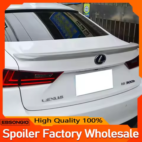 For 2014-2020 Lexus Sedan IS200t IS250 IS300 IS350 IS300h Rear Trunk Spoiler ABS Painted Gloss Black